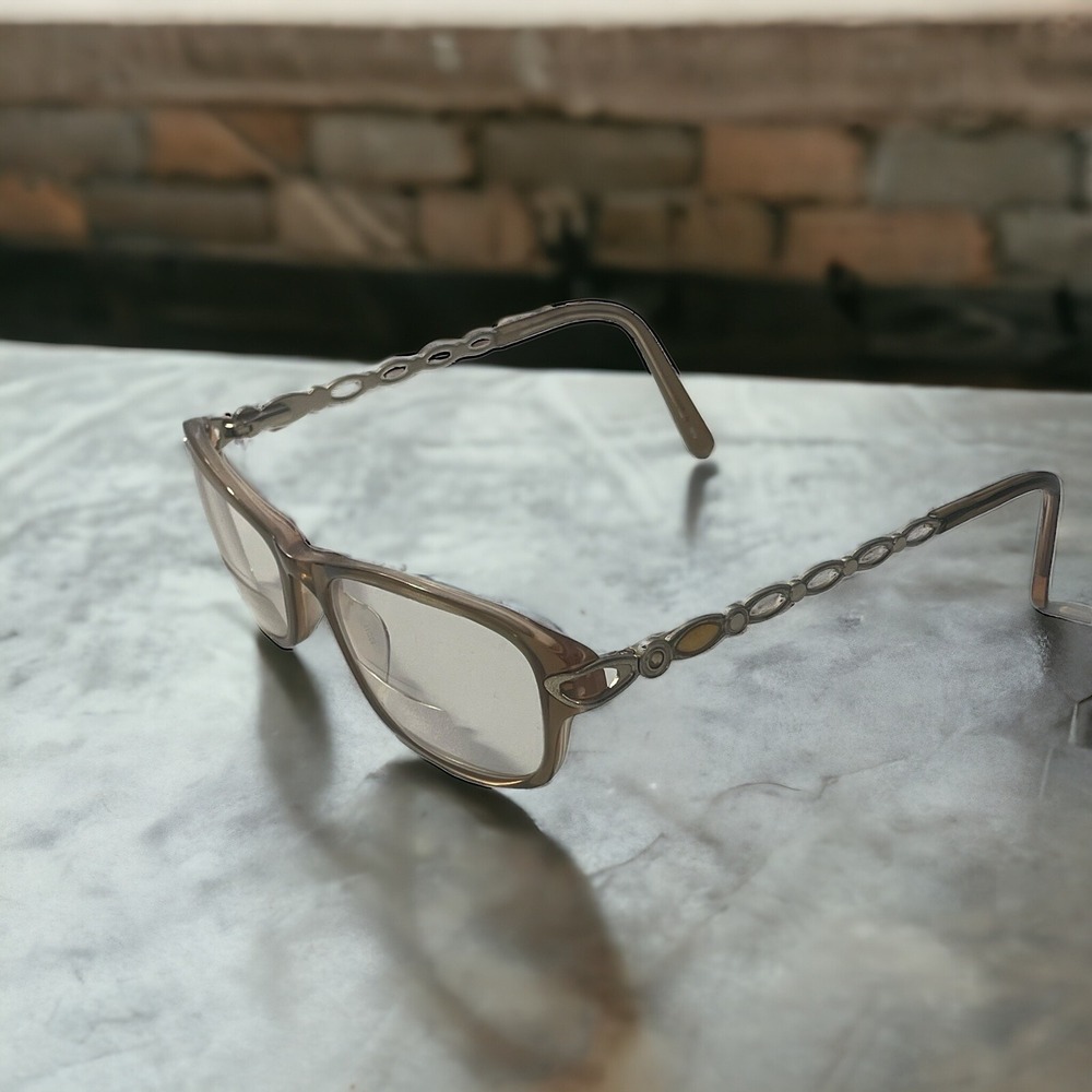 Splendor SP 3005 LBR Translucent Brown Full Rim Eyeglasses Open Sides Frame Only